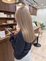 ニュースエン(newseN:) ミルクティーベージュ/ダブルカラー/ケアブリーチ/髪質改善/万代