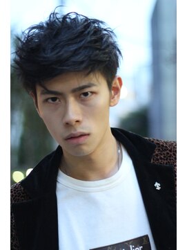 ブークル(boucle) 大人カッコいい黒髪ショートパーマ