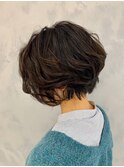 【ヘアスタイル】イルミナ／アッシュ／ショートボブ／大人女子