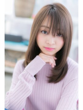 ミック ヘアアンドメイク アップ 駒込店(miq Hair&Make up) シースルーバング♪ラフ感&清潔感ストレート