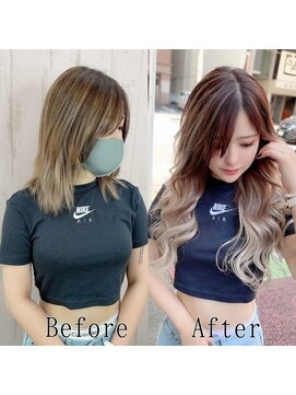 エクステ専門店 あるじゃんすー 水戸店 キャラメルミルクティー#シールエクステ#韓国風レイヤー#水戸