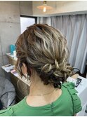 【ヘアセット】 結婚式に♪おくれ毛まとめアレンジ 茅ヶ崎 早朝