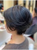 大人可愛い/前下がりショート/グラデーションショート/30代40代