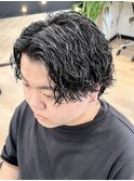 ツイストスパイラルパーマツイストパーマメンズマッシュツイスパ