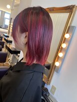 コワファースト  させぼ五番街店(COIFF1RST)&nbsp;レッド×アンブレラカラー