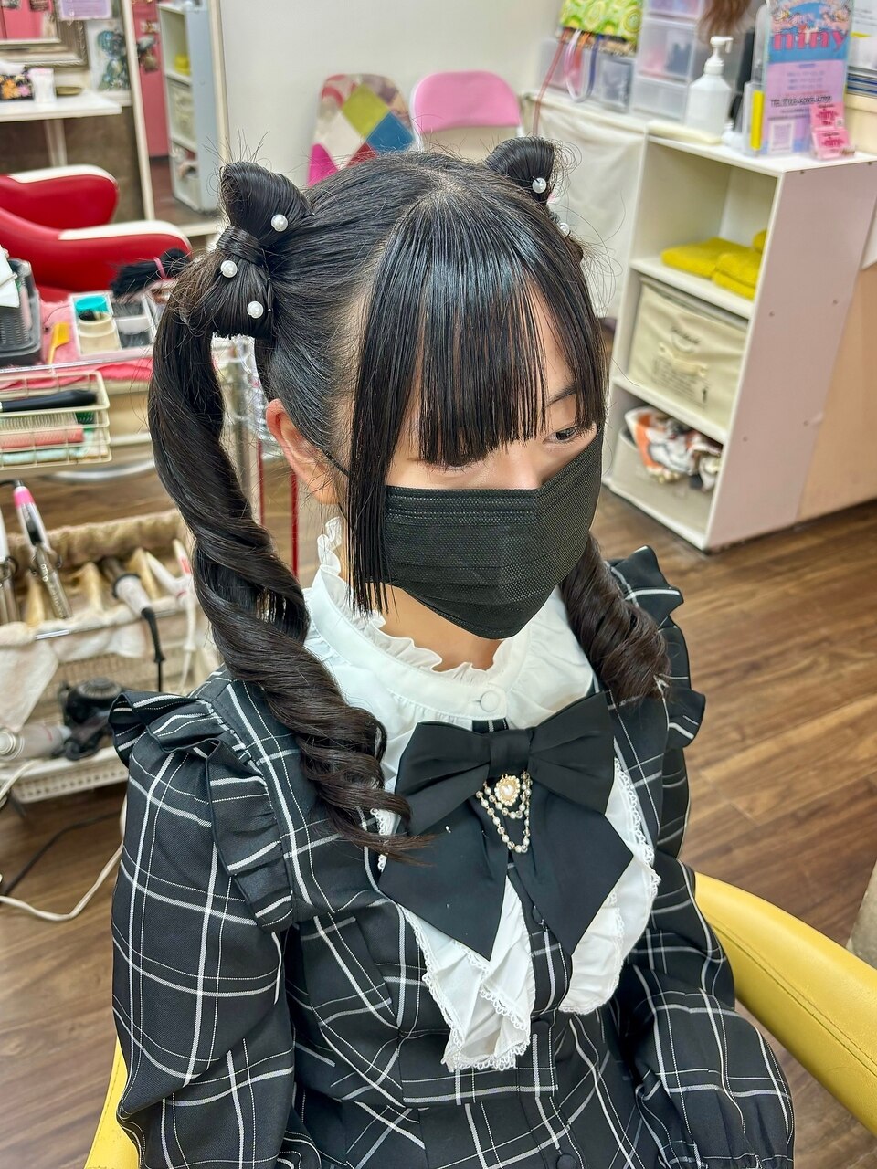 ふたごセット♪『立体リボン＋ツインテール』ラブリーヘア