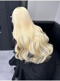 7836ブロンドミルクティーアッシュハイトーンカラーワンホンヘア