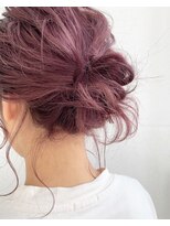 キーゴ 博多(KY-GO.)&nbsp;Red hair color  赤系 パープルピンク