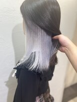 アジールヘア 池袋東口店(agir hair)&nbsp;ハイトーンイメチェンインナーカラーホワイトペール　池袋