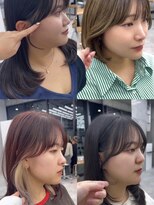 ビューブルー 亀戸錦糸町(VIEW BLUE)&nbsp;美髪カールピンクブラウンエアリーロングセミディ似合わせ前髪