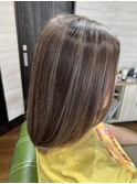 シークレットハイライト　白髪ぼかしハイライト