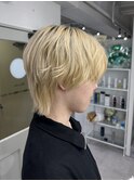 メンズマッシュウルフカット