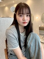 メルト 京橋店(melt) ぷつっとバング×グレージュカラー