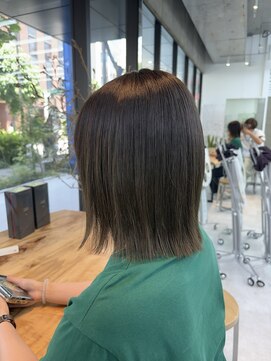 ビューブルー 亀戸錦糸町(VIEW BLUE) 美髪シアーカラー髪質改善レイヤーカット切りっぱなしボブ