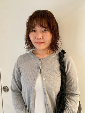 シータ(sheta) 【表参道sheta齋藤】小顔似合わせカットボブオリーブグレー