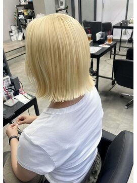 シエンゴールド(CIEN gold) ブロンドカラー/ブリーチ/ボブ#浜松駅#カラー#ブリーチ