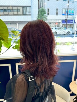 アンソル オブ リシェール(N'SOL of RICHAIR) 前髪/アンブレラカラー/こなれミディ/イメチェン/ウェーブパーマ