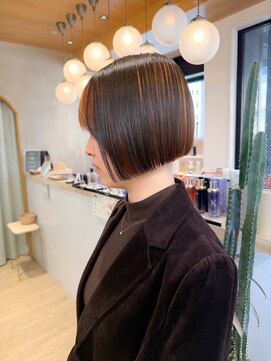 ロンドアジュール 横浜(Lond azur) 大人ガーリー/ミニボブレイヤー/ミディアムレイヤーカット/横浜