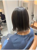 大分ショートボブ顔まわりレイヤーカット髪質改善カラー