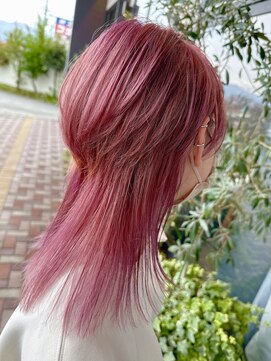 アース 新庄店(EARTH) ハイトーンカラー×ウルフカット