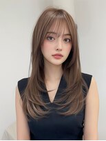 レア 渋谷(Le'a)&nbsp;【Ｌｅ’ａ】レイヤーカット　チョコレートブラウン　髪質改善