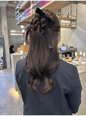 ハーフアップ