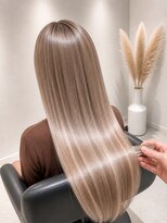 シーエヌ ナカオ 緑本店(cn nakao)&nbsp;シルクベージュ × 美髪ストレート