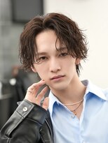 トゥルークリエイション 渋谷(True Creation SHIBUYA) MEN’S HAIR/サーフカール/刈り上げセンターパート/渋谷/韓国