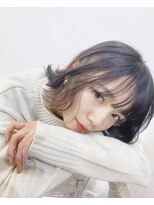 ルネシミズ(Rune shimizu)&nbsp;ミディアムボブレイヤー×インナーカラー