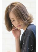 切りっぱなしボブ×外ハネ