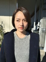 ブラッシュ(brush) brush 森田祐輔 ナチュラルライン 春先取り前髪流しボブ