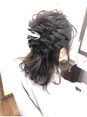 お呼ばれハーフアップ