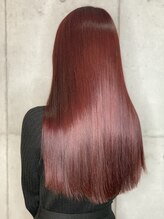 ネウィ 池袋(newi) 最高品質美髪艶髪ストレート&カラー★ベリーピンク★