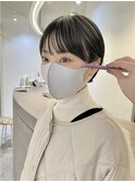 デザインカラー/レイヤーカット/オリーブベージュ/ウェットヘア
