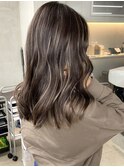グレージュカラー/ベージュカラー/ハイライト/白髪ぼかし/表参道