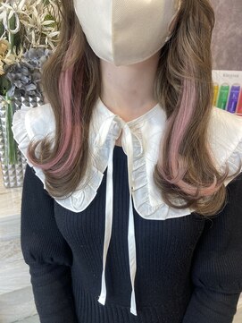 ラピス テラス 渋谷(Lapis terrace) ピンクインナーhair☆