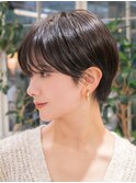 マッシュショート20代30代ココアブラウン髪質改善青山表参道