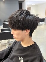 ニアウ 伊勢崎連取店(Niau)&nbsp;刈り上げマッシュショートウルフメンズニュアンスパーマ