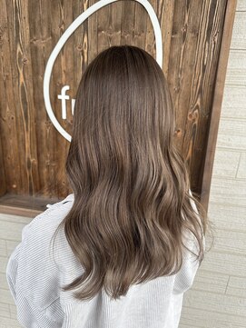 フゥカ 類家店(fuka) 【極細highlight☆】milktea greyge＊