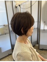 スクエアペア(SQUARE PAIR)&nbsp;くびれショート　白髪ぼかし　グレージュ　30代40代50代