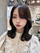 ロンド エスポワール 錦糸町(Lond espoir)&nbsp;◯シアーカラーセミディカール姫カットセンターパート韓国ヘア