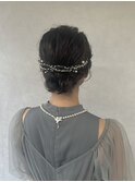 ヘアセット×シニヨン