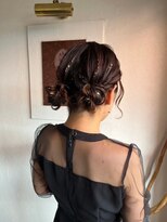 美容室 メザミー MESAMIES 結婚式二次会お呼ばれヘアアレンジ*お団子ヘアまとめ髪