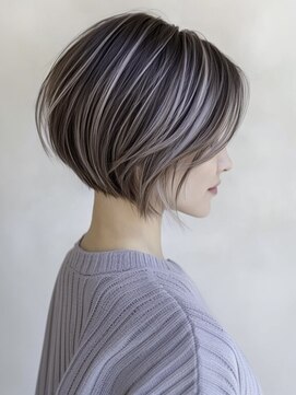 アルトリスト(Altruist Aging×HAIR&SPA) ☆ダークパープルナチュラルショートミルクブラウン髪質改善ボブ