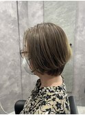 骨格補正似合わせショート×髪質改善カラー