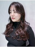 ロング美髪ショート顔周りレイヤーおくれ毛韓国ヘア_ba544461