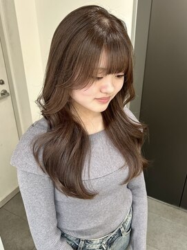 ユーフォリア 渋谷グランデ(Euphoria SHIBUYA GRANDE) ココアブラウン　くびれ巻き　顔まわりカット