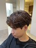 初めての方★高橋指名・男性限定★カット+パーマ+まゆカット￥9700