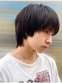 マッシュウルフメンズカットスパイラルパーマツイスパ波巻き