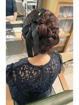 シュクレアミ 福島(sucre ami) 高めルーズアップスタイル【福島/ヘアセット】